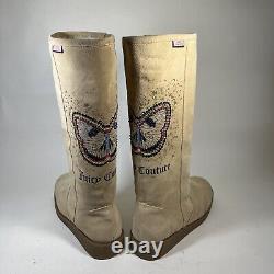 $250-Juicy Couture Butterfly Boots