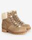 Barbour Women's Hiking Lula Faux Fur Taupe Ankle Booties Boots Sz 5 NWOB 250