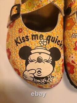 Birkenstock Birki's Disney Dorian Clog 9 Us 40 Eu Minnie Kiss Me 2-strap Faux