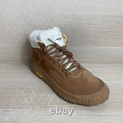 Brandblack Suede Upper Faux Fur Lined Lace Up Mega Grip Sneakers Brown W's 10