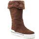 J/Slides Suede Norie High Shaft Sporty Brown Boots sz 9