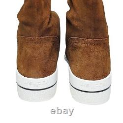 J/Slides Suede Norie High Shaft Sporty Brown Boots sz 9