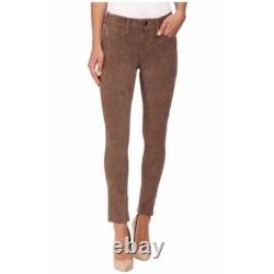 JOE'S Jeans Flawless Suede Icon Mid-rise Skinny Ankle Pants Amber Brown Size 25