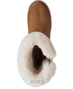 Koolaburra by UGG Women's Tynlee Suede & Faux Fur High Boots Chestnut