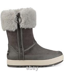 Koolaburra by UGG Women's Tynlee Suede & Faux Fur High Boots Gray Size 6 M