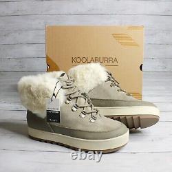 Koolaburra by Ugg Women's Winter Boots Size 9 Suede Leather Lace Fur Waterproof