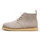 Men's Flat Round Toe High Top Frosted Lace-up Breathable Versatile Shoes