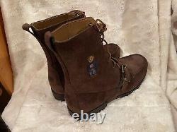 NEW Polo Ralph Lauren Men's Suede Bear Boots Chestnut Brown Size 13