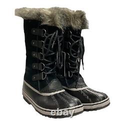 NEW Sorel Women's Joan Of Arctic Boot Black Quarry Size 10 1855131-010