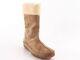 New HUSH PUPPIES Suede Fur Women Mid-Calf Casual Flat Comfort Side Zip Boot Shoe