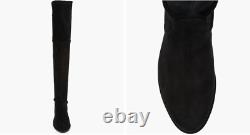 New Stuart Weitzman Lowland Bold Women's Black Over-The-Knee Suede Boots 7.5