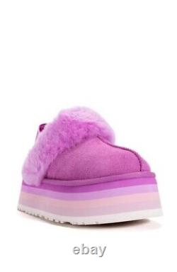 New Women's Shoes UGG Brand Funkette Platform Slippers Purple Ruby
