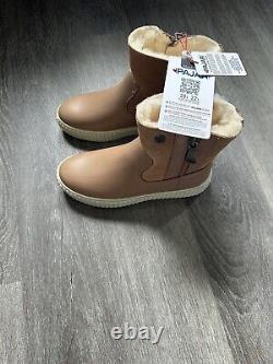 Pajar Women Celine Lined Brown Platform Boots 8-8.5 EUR 39