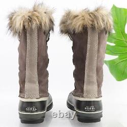 Sorel Women's Joan Of Arctic Boot Size 7.5 Waterproof Lace Up Brown Suede Winter