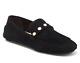 Stuart Weitzman Allpearls Driving Loafer Women's Suede Shoes Flats Black Size 8