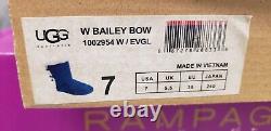 UGG Australia Womens Bailey Bow II Boots, Chestnut Size 7 New In Box