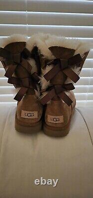 UGG Australia Womens Bailey Bow II Boots, Tan New $139 free shipping for US