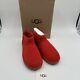 UGG CLASSIC ULTRA MINI RIBBON RED SUEDE FUR COMFORT WOMEN'S BOOTS SIZE US 10 New
