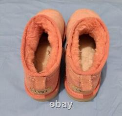 UGG Classic Ultra Mini Women's Winter Ankle Boots BABY PINK SIZE 8 AUTHENTIC