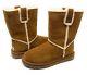 Ugg Classic Short Spill Seam Chestnut Suede Sheepskin Women's Boots Size Us 7