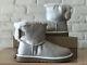 Ugg Classics Mini Arielle Sparkle Gold Suede Fashion Women's Boots Size US 8 New