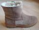 Vince Tan Suede Shearling Short Boots with Lug Soles Size 8.5
