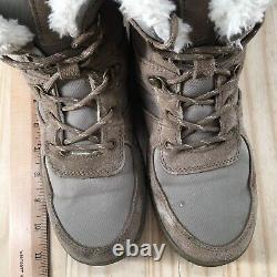 Weatherproof Vintage Boots Womens 8 Chloe Winter Snow Shoes Brown Suede Lace Up