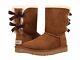 Women's Shoes UGG BAILEY BOW II Twinface Sheepskin Boots 1016225 CHESTNUT