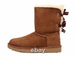 Women's Shoes UGG BAILEY BOW II Twinface Sheepskin Boots 1016225 CHESTNUT