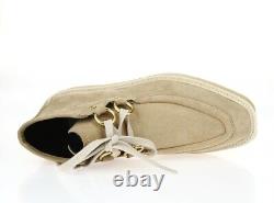 Women's Stella McCartney 228623 Faux-Suede beige Clipper Boots sz. 36.5