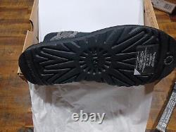 Womens UGG Classic Mini Shearling Logo Black Sz 8.0 In Box All Papers As Shown